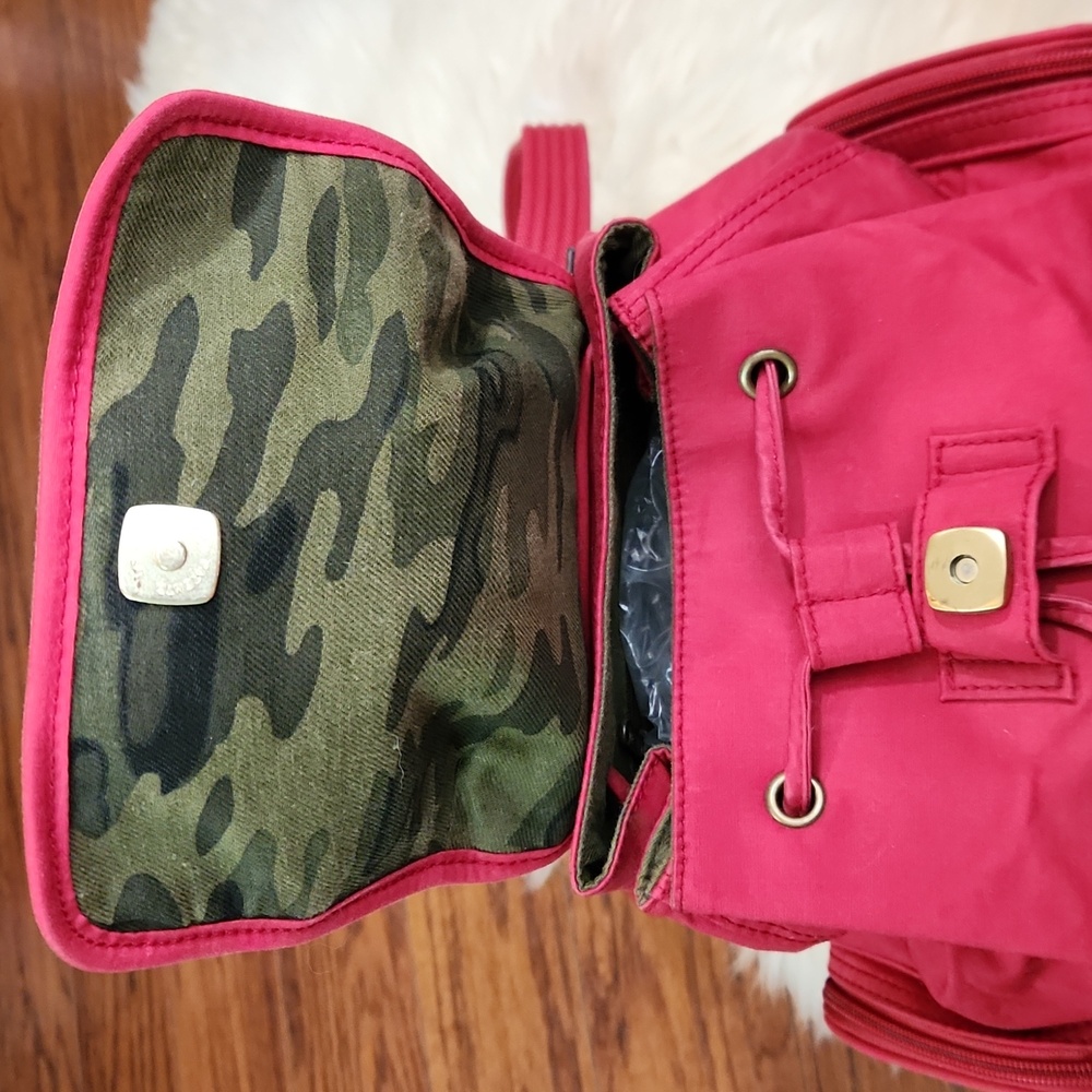 Liz Claiborne Red Mini Backpack - Picture 5 of 5